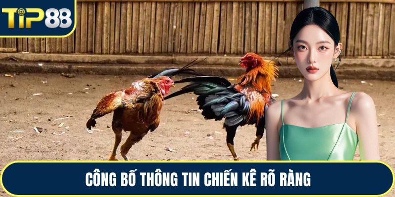 Công bố thông tin chiến kê rõ ràng